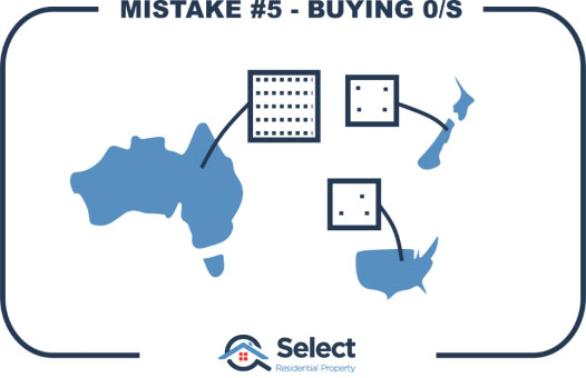 Mistake 5 - buying overseas. Atlas showing Australia, USA and New Zealand.